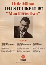 Vintage 1966 Blues Singer Little Milton Man Loves Two Chess Records Music Ad picture
