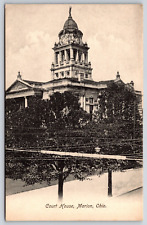 Marion OH-Ohio, Court House, Clock Tower, Vintage Antique Postcard picture