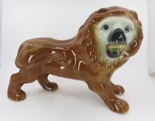 Antique Staffordshire Ceramic Lion Figurine 14