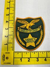 Charlotte County Sheriff's Deputy Police Shoulder Patch old style Vintage Florid picture