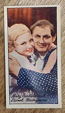 1935 Carreras Famous Film Stars #78 Lionel Barrymore w/ Mary Carlisle picture