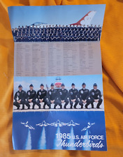 U.S AIR FORCE THUNDERBIRDS Demonstration Team SIGNED 1971 Brochure USAF F-4E picture