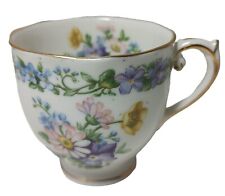 Vintage Roslyn Fine Bone China Tea Cup Garland Floral Gold Trim 1950s England picture