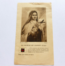 2418/3    OLD  CARD RELIQUAIRE SAINTE THERESE    ()a picture