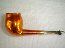 Antique Blown Glass Christmas Tree Ornament Pipe picture