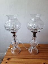 Vintage Pair Cut Glass Lamps picture
