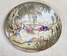 Boyer Limoges Alice in Wonderland Plate Alice And White Rabbit 1981 AQ A76 picture