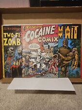 Underground Comic Lot Of 3. Grim Wit, Cocaine Comix, Two Fisted... picture