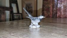 Vintage 1970's GOEBEL W Germany Porcelain Bird Figurine WHITE WAGTAIL picture