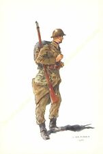 Illustration J.Demart Militaria Belgium Infantry Of Lead 1918 picture