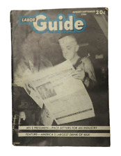 Labor Guide Mini Magazine from 1954 Vintage Ephemera picture