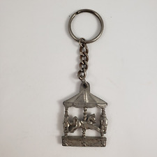 Vintage 1988 Carousel Seagull Pewter Key Chain picture