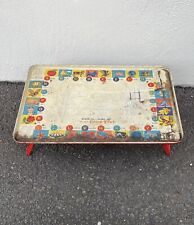 Vintage 1950/60s Metal Fold Out Color Tray Alphabet Folding Tray USA Made R picture