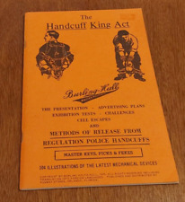 The Handcuff King Act; Hull, Burling, 1974 - 104 Device Illustrations - VTG picture