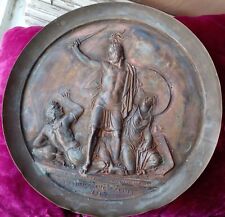 Copper panel-bas-relief Liberation of Amsterdam-Napoleon War 1824 works 1913 y picture