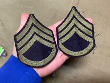 ORIGINAL WWII US ARMY STAFF SERGEANT SLEEVE RANK CHEVRONS picture