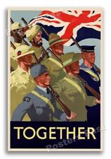 1940s Together WWII Historic War Poster - 24x36 picture