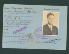 Military Travel Pass Palestine 1939 picture