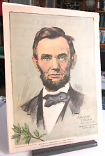 1909 ABRAHAM LINCOLN MEMORIAL PRINT From Feb 1909 Farm & Fireside Magazine picture