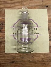 Antique Clear Glass Apothecary Bottle Jar w/Ground Glass Stopper picture