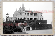 40's MACAU MACAO PORTUGUESE COLONY Lady Penha Church Vintage Photo 澳门旧照片 26879 picture