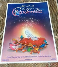 Original 1987 Cinderella Coming to a Theater Near You Half Sheet Movie Poster picture