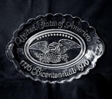 Vintage AVON clear glass 1776-1976 United States of America BICENTENNIAL Plate picture