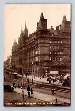 Liverpool England, RPPC: North Western Hotel, Vintage c1910 Postcard picture