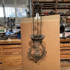 B&H Bradley and Hubbard hanging kerosene oil lamp-pull down. picture