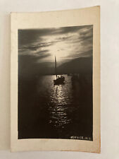 Antique Vintage Early 1900s Sunrise Hong Kong RPPC Real Photo Postcard 香港老照片明信片 picture