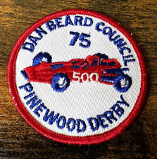 Vintage Boy Scout Pinewood Derby Dan Beard Council 1975 BSA Patch picture