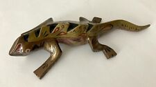 Iguana Lizard Latin American Mexican Hand Carved Art Glazed 9