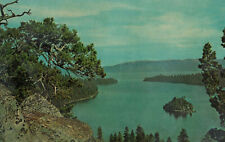 VINTAGE POSTCARD EMERALD BAY AT LAKE TAHOE CALIFORNIA MAILED 1966 picture
