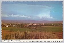 Reno Nevada, Skyline, Sierra Mountains, Vintage Postcard picture
