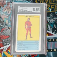 MENTALLO SGC 8.5 1988 Super Top Trumps Marvel Super Heroes Red Back Pop 1 picture