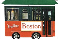 NEW Postcard Boston trolley shaped 4x6 Massachusetts Postcrossing Unposted FREE picture
