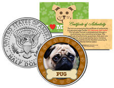 PUG *Dog Series* JFK Kennedy Half Dollar U.S. Colorized Coin picture