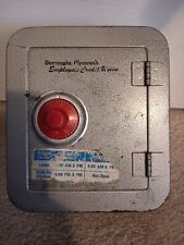 Vintage Tin Children's Bank Safe Burroughs Plymouth Michigan Employee Credit... picture