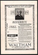 1921 WALTHAM Ladies Antique Watch PRINT AD Old Advertising picture