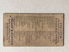 1891 N12 Allen & Ginter Fruits Tobacco cigarette card - Huckleberry picture