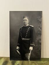 1910s / Pre WW1 US Army 12th Infantry Regiment Officer REAL PHOTO POSTCARD RPPC picture