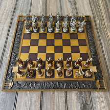 Custom Made Unique Greek VS Roman Pantheon Chessman Set picture