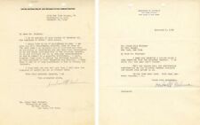 Pair of letters signed by Herbert H. Lehman - Autographs of Famous People picture