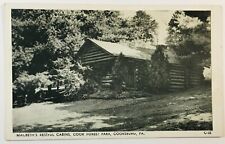 Macbeths Restful Cabins, Cook Forest Park Postcard Cooksburg, PA PM 1953 picture