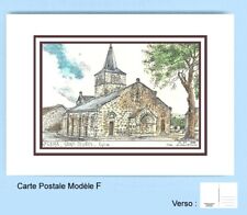 CP F 43153 POSTCARD DRAWING 2 nets brown 43 SAINT JEURES picture