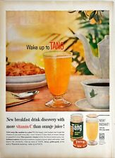 Tang Instant Breakfast Drink Orange Juice Original Vtg Magazine Print Ad 1959 picture