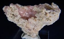Tsumeb Jeweled Fan Perfect Pink Cobaltoan Smithsonite on Calcite picture