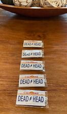 (5) Grateful Dead Miniature Replica Dead Head California Tag Keychains picture