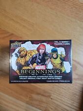 NEW 2023 Upper Deck Marvel Beginnings Vol 2 Series 1 Trading Cards Blaster Box  picture