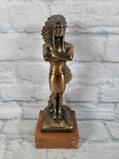 Popai Oma Outstanding Merchandising Achievement Vintage Bronze Indian Statue picture